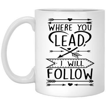 Gilmore Girls mug: Where you lead, I will follow