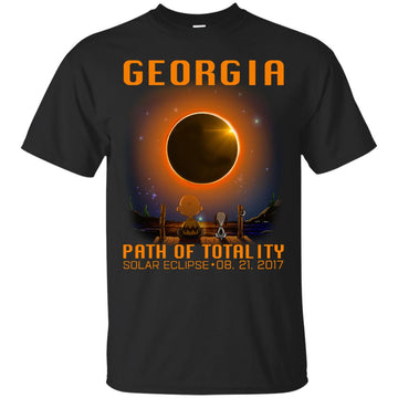 Snoopy and Charlie Brown - Georgia - Path of totality solar eclipse shirt