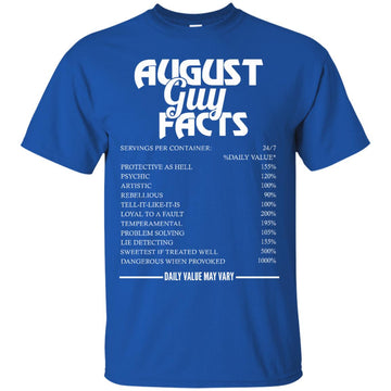 August guy facts servings per container shirt