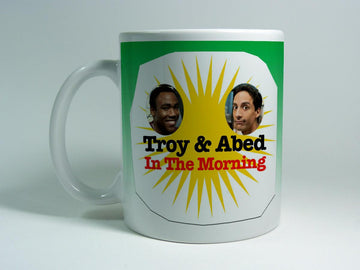 Troy and Abed In The Morning mug