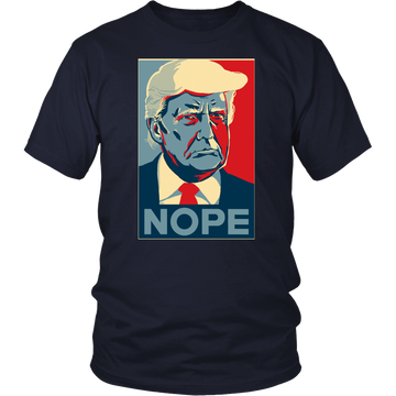 Trump NOPE - Obama poster style shirts and hoodies